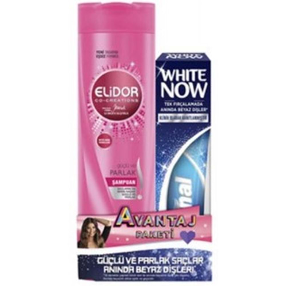 Elidor Güçlü Parlak Şampuan + Signal White Now Macun