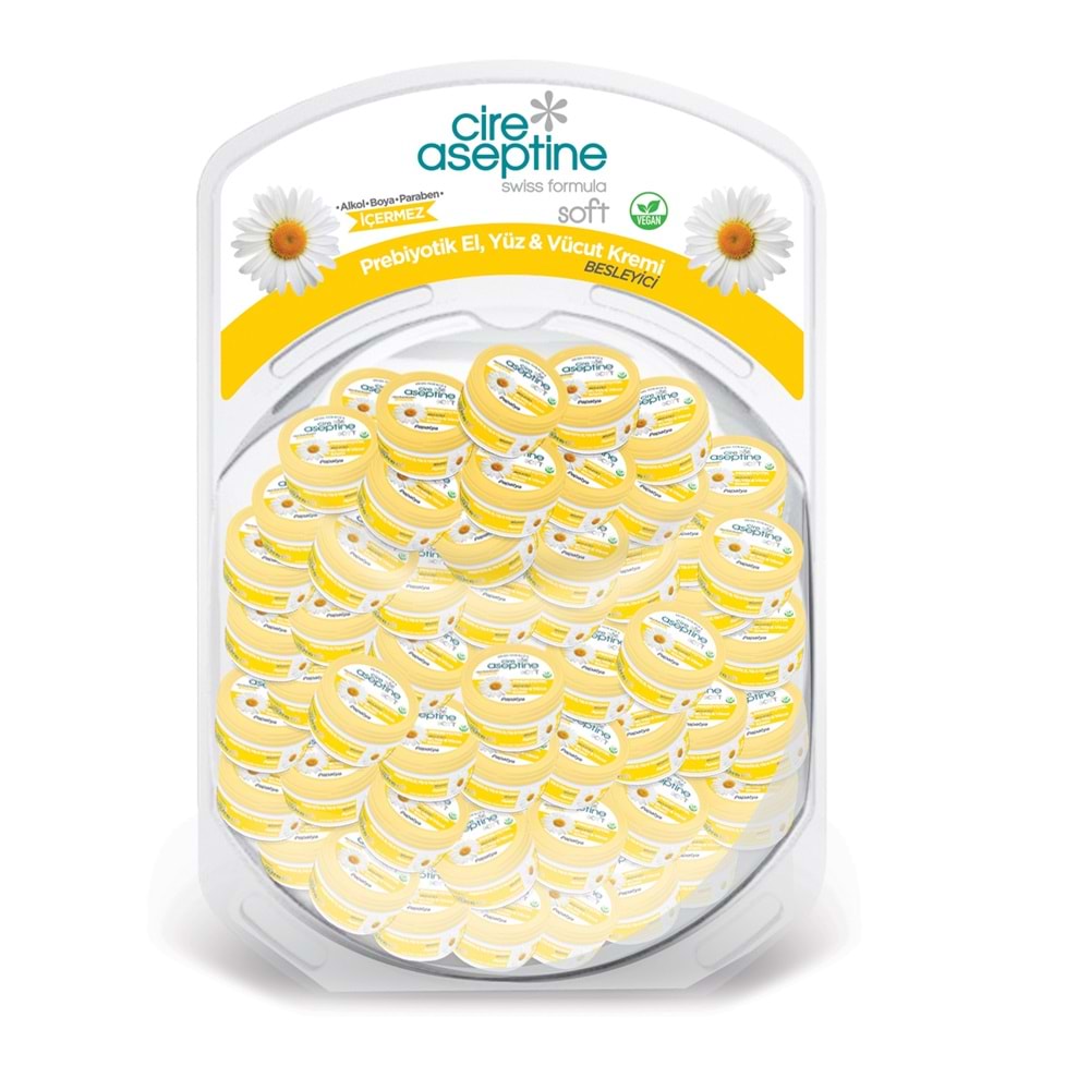 Cire Aseptine Soft Krem Papatya 30 mL - Fanus 50'li