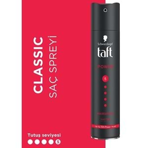 Taft Power Saç Spreyi Kırmızı No:5 250Ml
