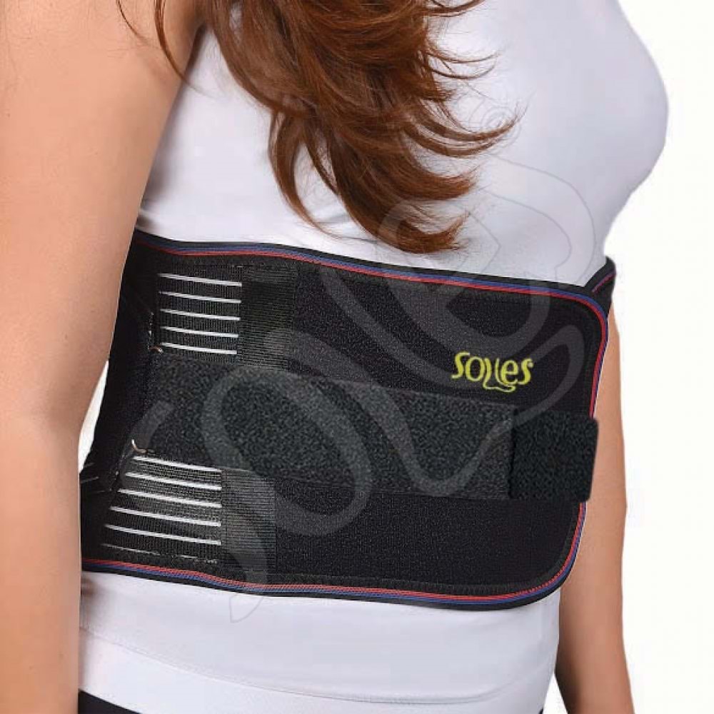 Soles Lumbosacral Korse Siyah Bedensiz (S) Sls411