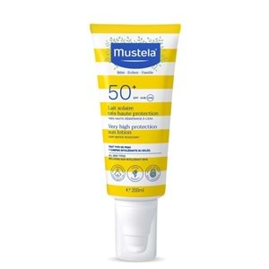 Mustela SPF50+ Çok Yüksek Koruma Faktörlü Güneş Losyonu 200 mL (Büyük)