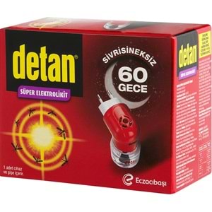 Detan Super Elektro Likit Cihaz+Yedek 60 Gece
