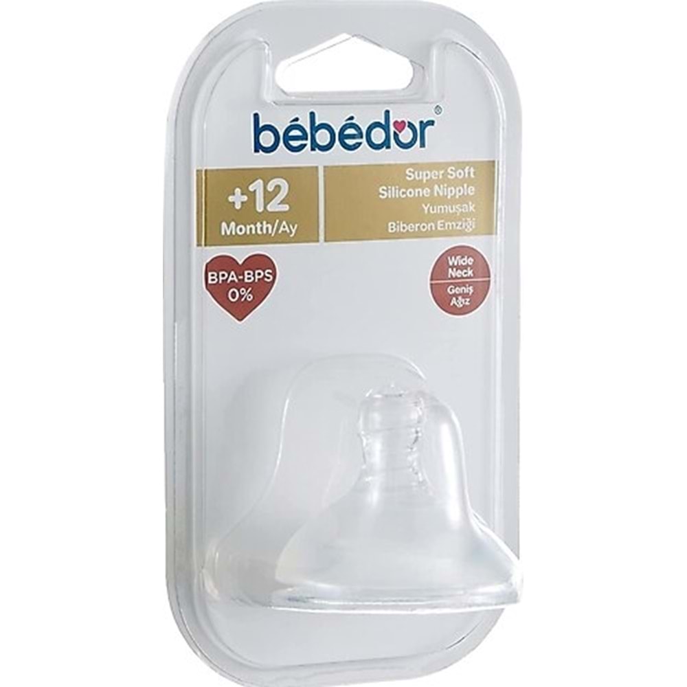 Bebedor Genıs Agz Biberon Emziği +12Ay (333)
