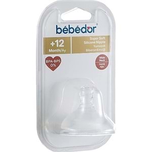 Bebedor Genıs Agz Biberon Emziği +12Ay (333)