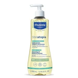 Mustela Stelatopia Kuru Ciltler için Temizleme Yağı 500 mL