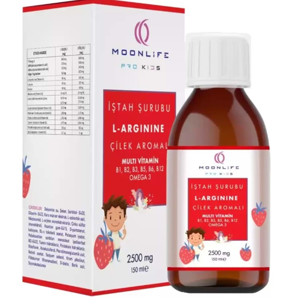 Moonlife İştah Şurubu Çilekli 150Ml