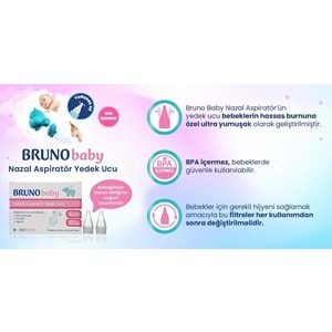 BrunoBaby Nasal Aspiratör Yedek Uç