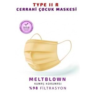 Poetic Çocuk Maskesi 10 Lu Sarı