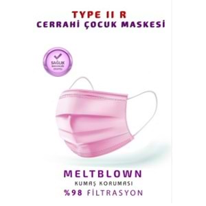 Poetic Çocuk Maskesı 10 Lu Pembe