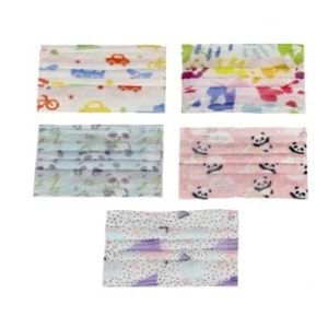 Poetic Çocuk Maskesi 10 Lu Desenli