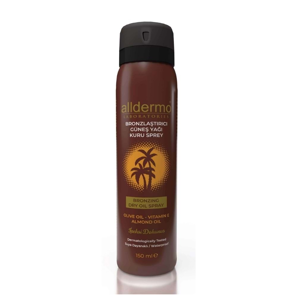 Alldermo Bronzlaştırıcı Dry Oil Aerosol Sprey 150 mL