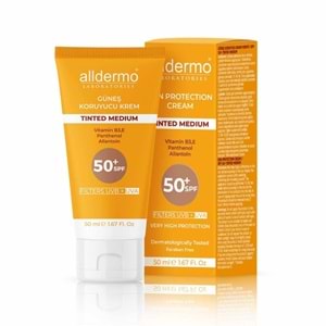 Alldermo Tinted Medium SPF50+ Güneş Kremi 50 mL