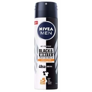 Nivea Deodorant Erkek B&W Güçlü Etki 150Ml