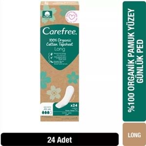 Carefree Organık Günlük Ped Uzun 24Lü