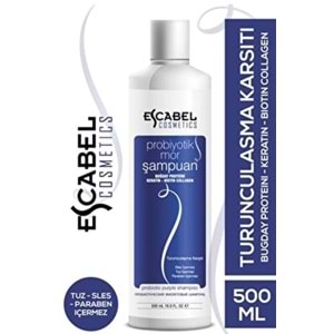 Escabel Probiyotik Mor Şampuan 500Ml