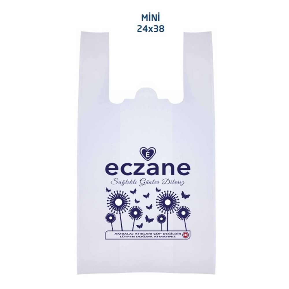 Eczane Poşeti Safir Atlet Mini 200 Adet 24x38cm
