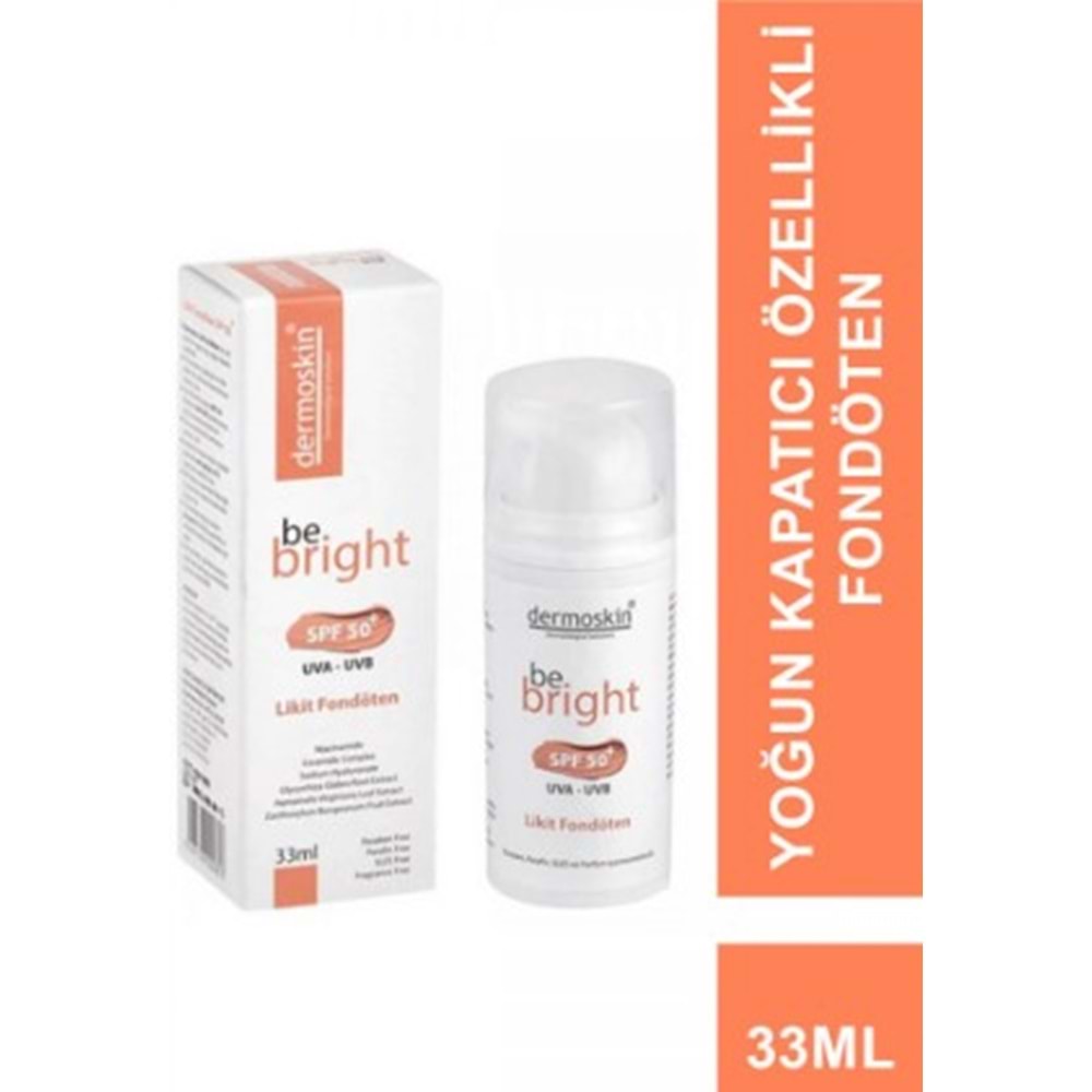 Dermoskin BB Krem Be Brıght SPF50+ Lıkıt Fondöten Lıght 33 Ml