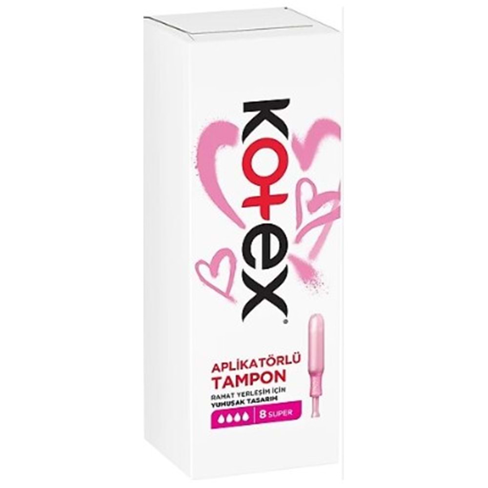 Kotex Aplıkatörlü Tampon Süper 8 Lı