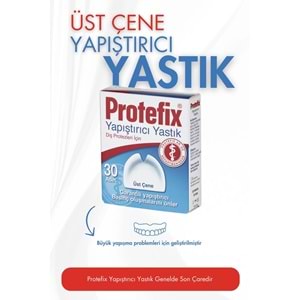 Protefix Diş Protezleri için Üst Çene Yapıştırıcı Yastık 30 Adet