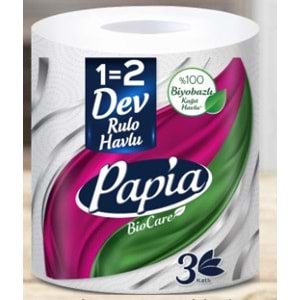 Papia Dev Rulo Havlu 3 Katlı