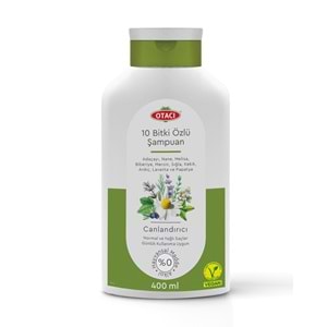 Otacı 10 Bitki Özlü Canlı Parlak Saçlar için Şampuan 400 mL