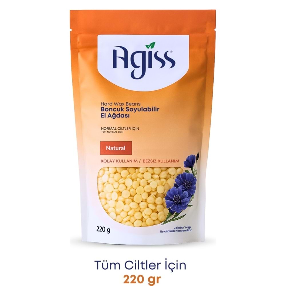 Agiss Boncuk Soyulabilir Ağda Naturel 220G