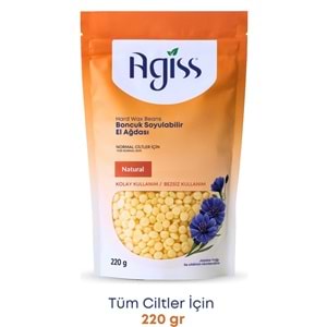 Agiss Boncuk Soyulabilir Ağda Naturel 220G