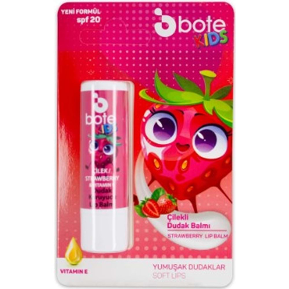 Bote Lipstick Kids Çilek SPF20 5g