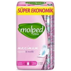 Molped Ultra Uzun İkiz Paket Hijyenik Ped 20li