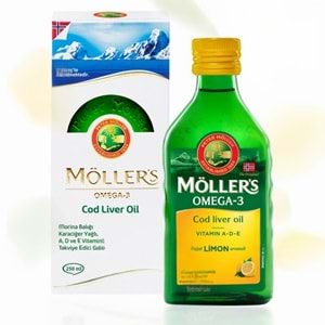 Möllers Omega-3 Limon Aromalı Balık Yağı 250 mL