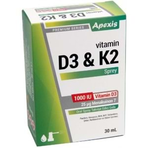 Apexıs Vıtamın D3K2 Sprey 30 Ml