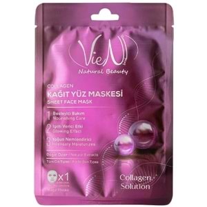 Vien Kağıt Yüz Maskesi Collagen 25g