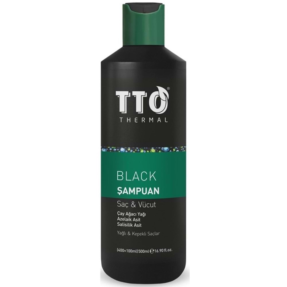 TTO Thermal Black Sampuan Saç ve Vücut 500Ml