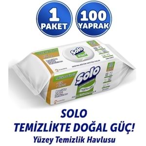 Solo Yüzey Temızlık Havlusu 100Lü Beyaz Sabun Ferahlıgı