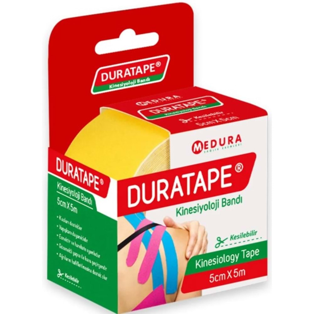 Duratepe Kinesiyoloji Bandı 5*5cm Sarı