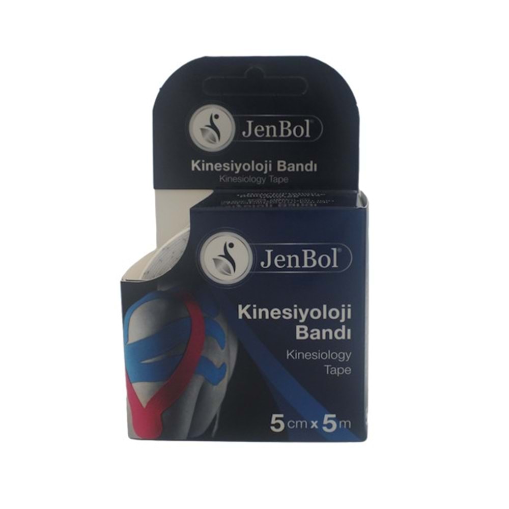 Jenbol Kinesiyolojı Bandı (Ağrı Bandı) 5cm*5m Beyaz