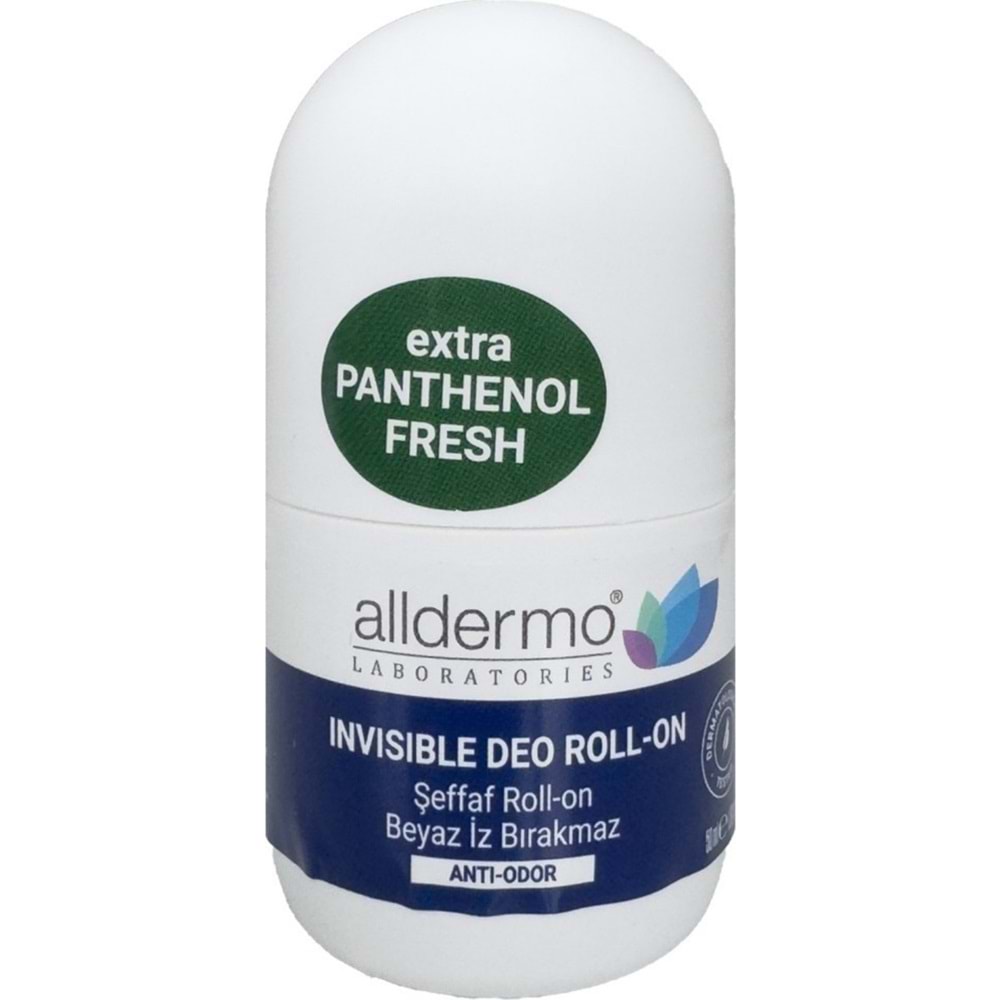 Alldermo Invisible Roll On Şeffaf, İz Bırakmaz 50ml