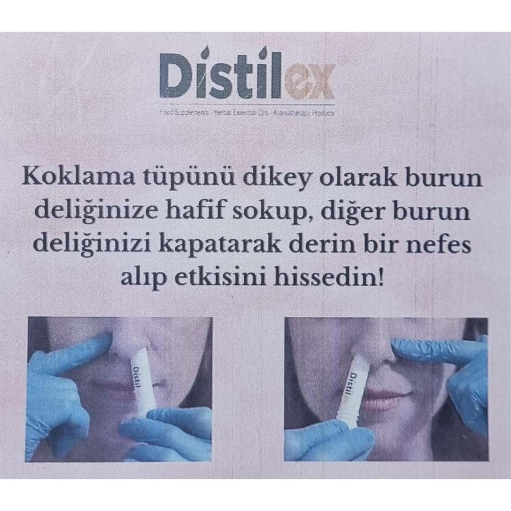Distilex Burunex Aromaterapi Inhaler Koklama Tüpü