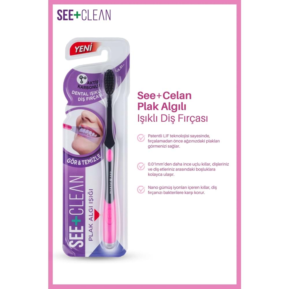 See+ Clean Işıklı Diş Fırçası Pembe