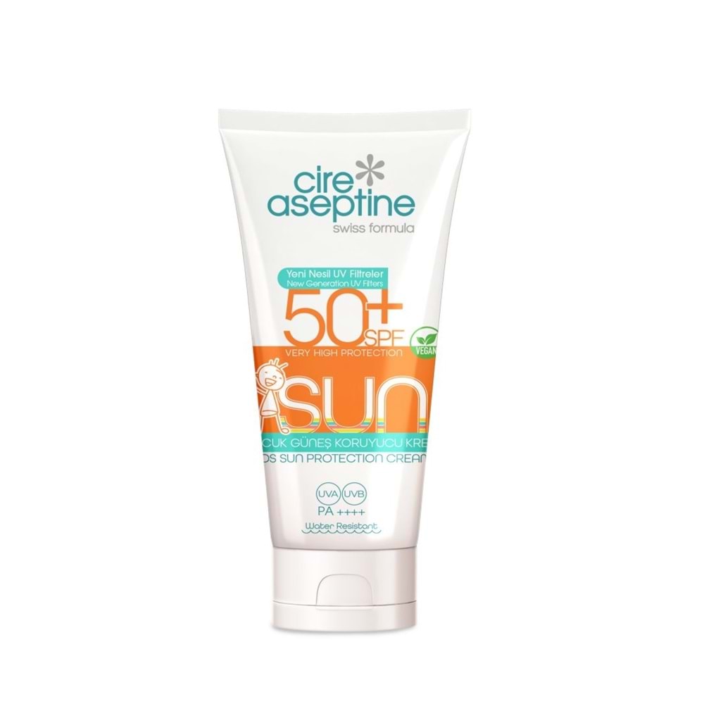 Cire Aseptine 50+SPF Çocuk Güneş Koruyucu Krem 150Ml