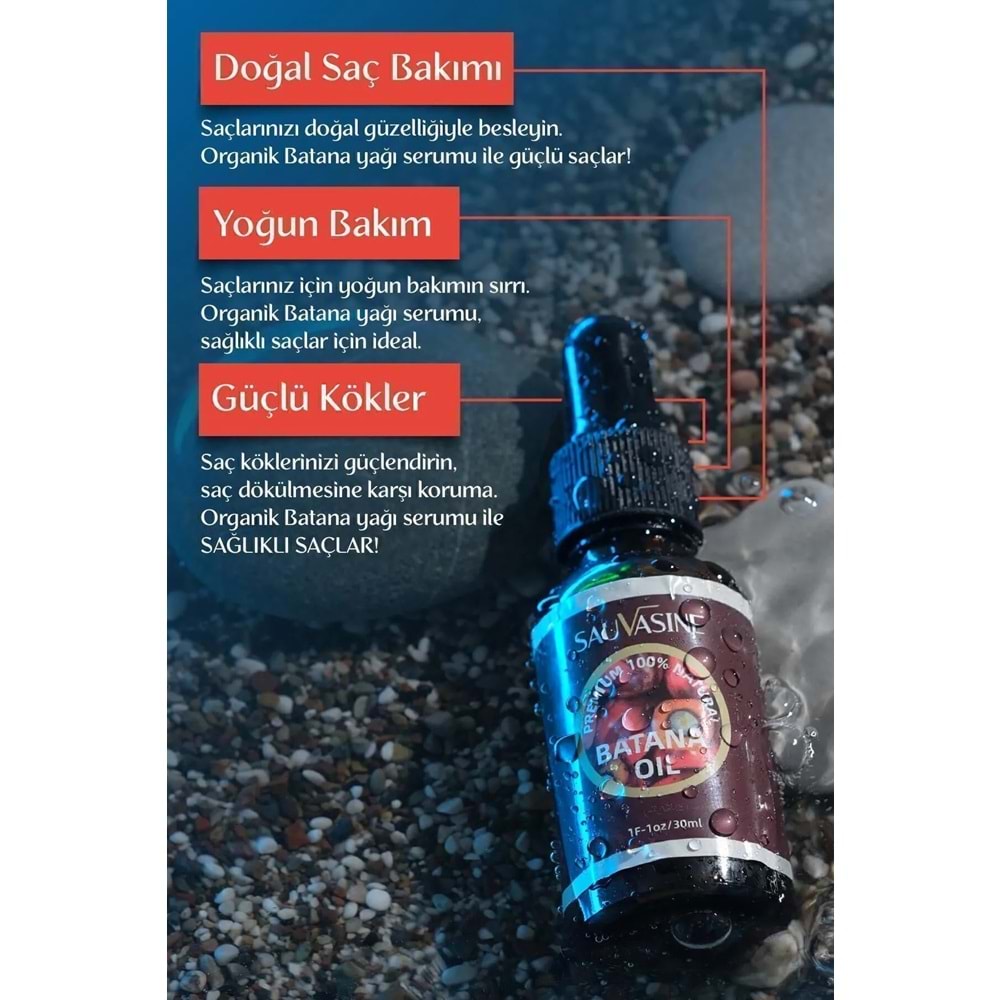 Sauvasine Batana Yağı Saç Bakım Serumu 30 mL
