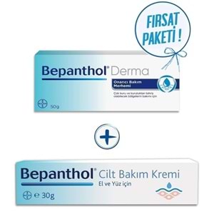 Bepanthol Onarıcı Bakım Merhemi 50 gr & Cilt Bakım Kremi 30 gr