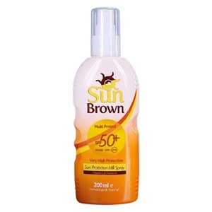 Sun Brown SPF50+ Güneş Koruyucu Sprey 200 mL