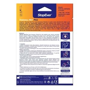 StopEver Thermal Hot Pro Sıcak Kompres Flasteri