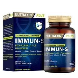 Nutraxin Immun-S Takviye Edici Gıda 60 Tablet