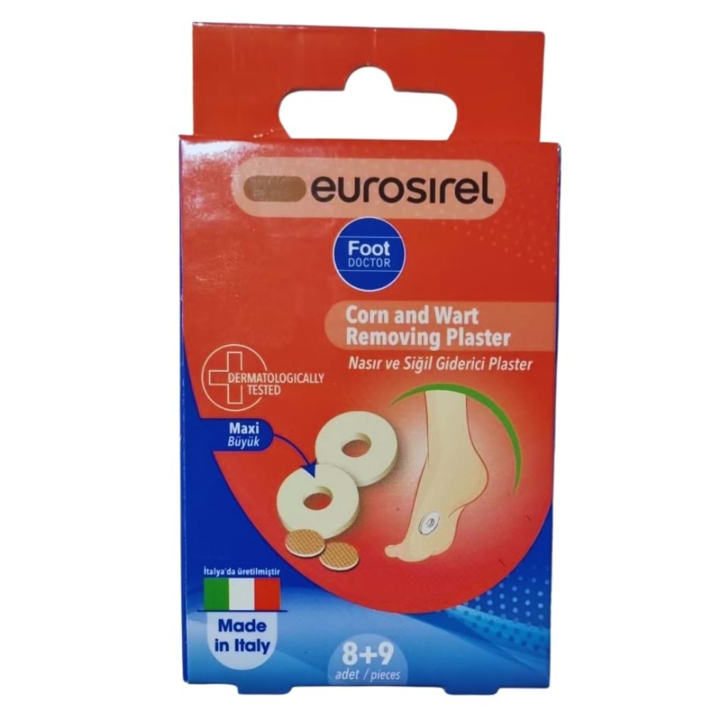 Foot Doctor Yuvarlak Nasır ve Siğil Bandı Seti 8+9 Adet