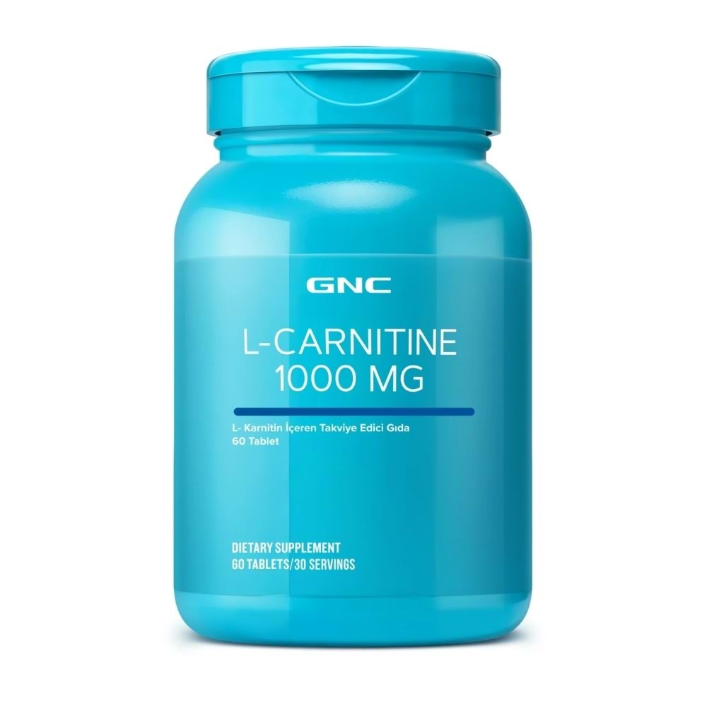 GNC L-Carnitine Karnitin içeren Takviye Edici Gıda 1000 mg 60 Tablet
