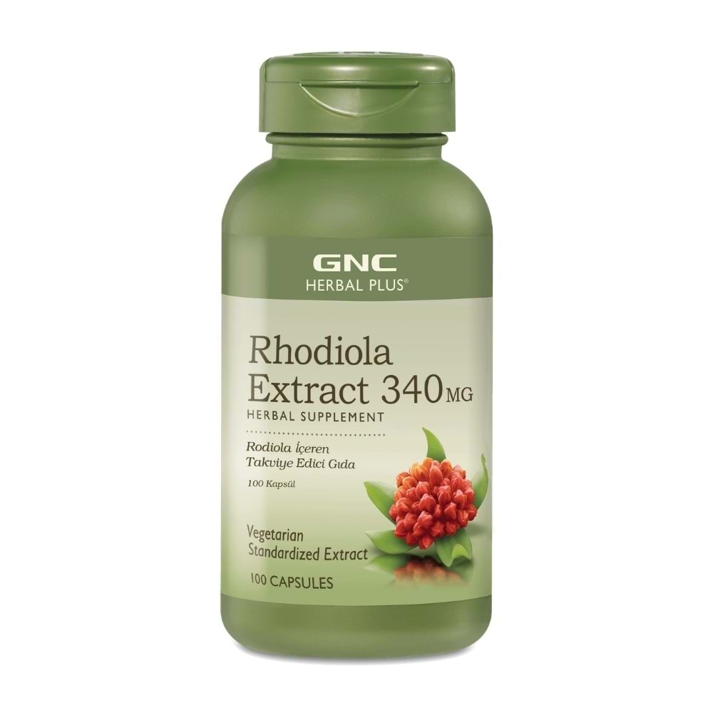 GNC Rhodiola Extract 340 mg Rodiola İçeren Takviye Edici Gıda 100 Kapsül