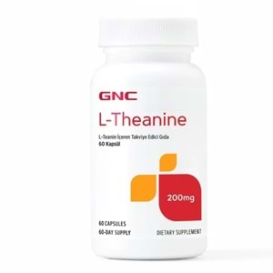 GNC L-Theanine içeren Takviye Edici Gıda 200 mg 60 Kapsül