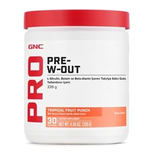 GNC Pro Pre-W-OUT Takviye Edici Gıda 339 g (30 Servis)